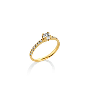 ANILLO DE COMPROMISO DIAMANTE GIA 0.42CT EN ORO 18K