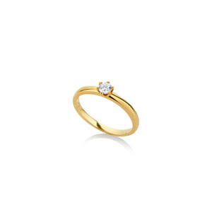 ANILLO COMPROMISO DIAMANTE 0.20CT EN ORO 18K