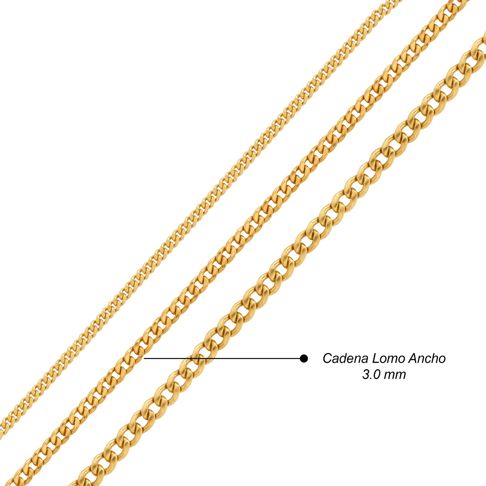 CADENA LOMO ANCHO EN ORO 18K - Image 3