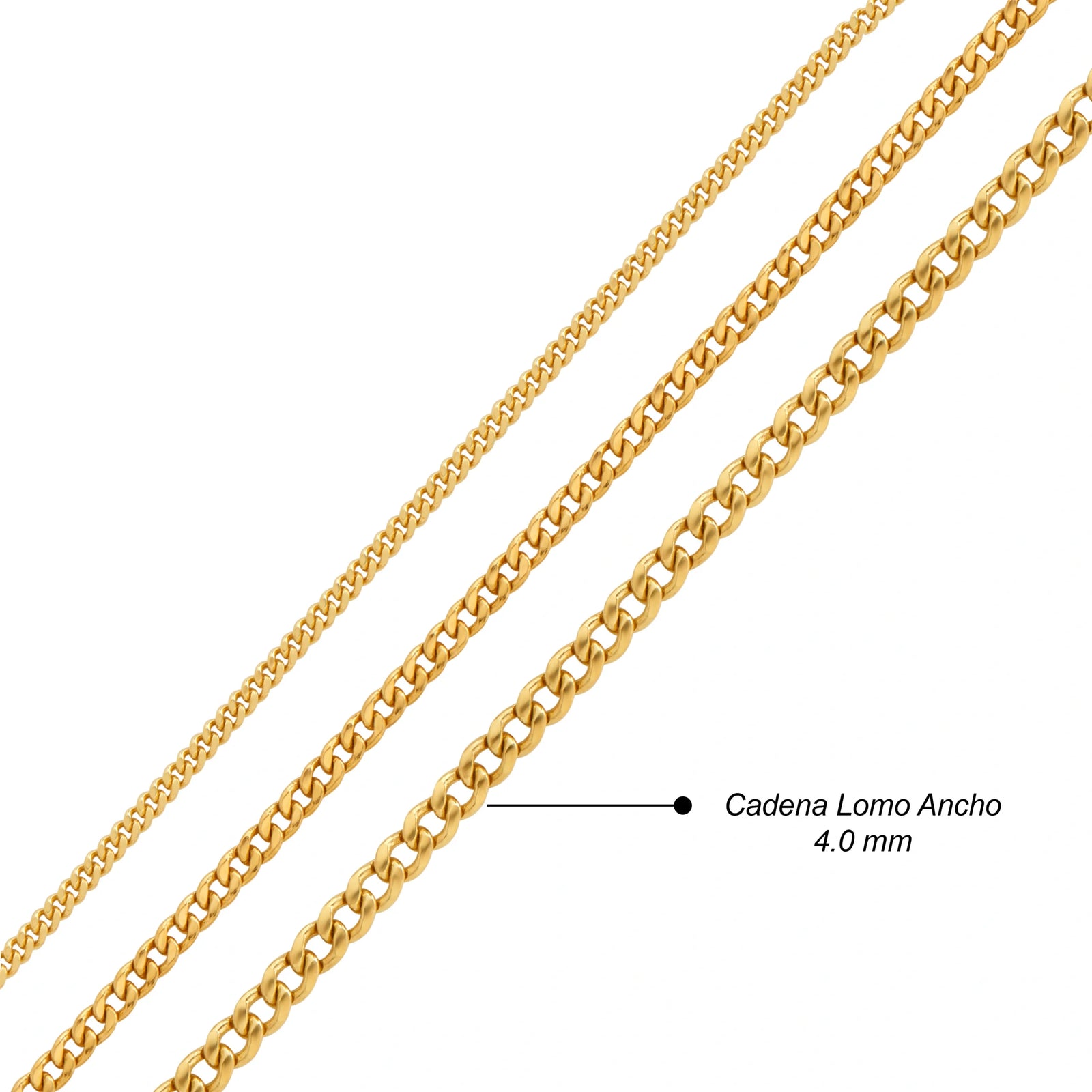 CADENA LOMO ANCHO EN ORO 18K - Image 4
