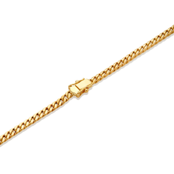 CADENA LOMO ANCHO LIVIANO - BROCHE CAJÓN EN ORO 18K - Secondary