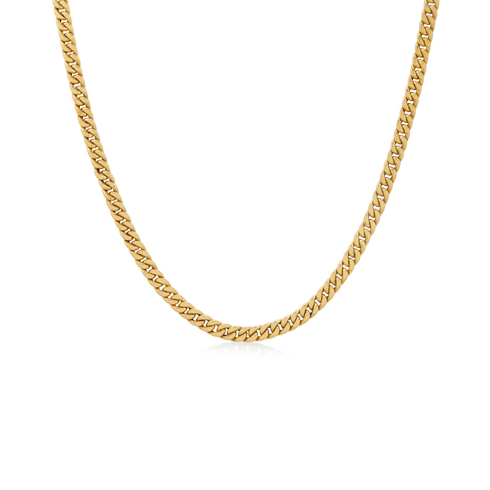 CADENA LOMO ANCHO LIVIANO EN ORO 18K - Image 1