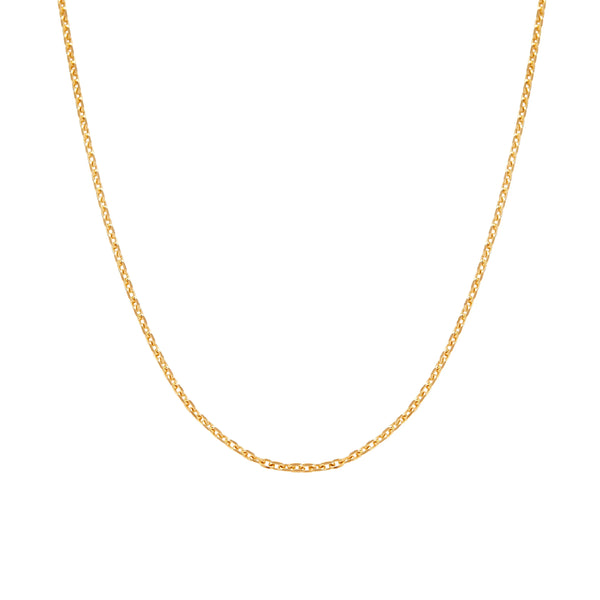 CADENA PRISMA ANCHA EN ORO 18K