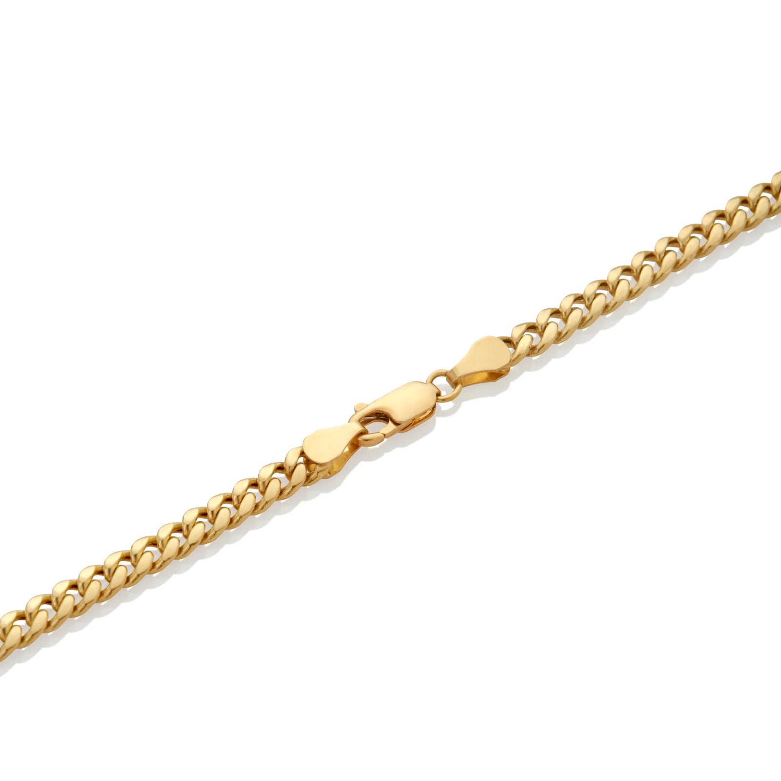 CADENA LOMO ANCHO LIVIANO - BROCHE PICO DE LORO EN ORO 18K - Image 2