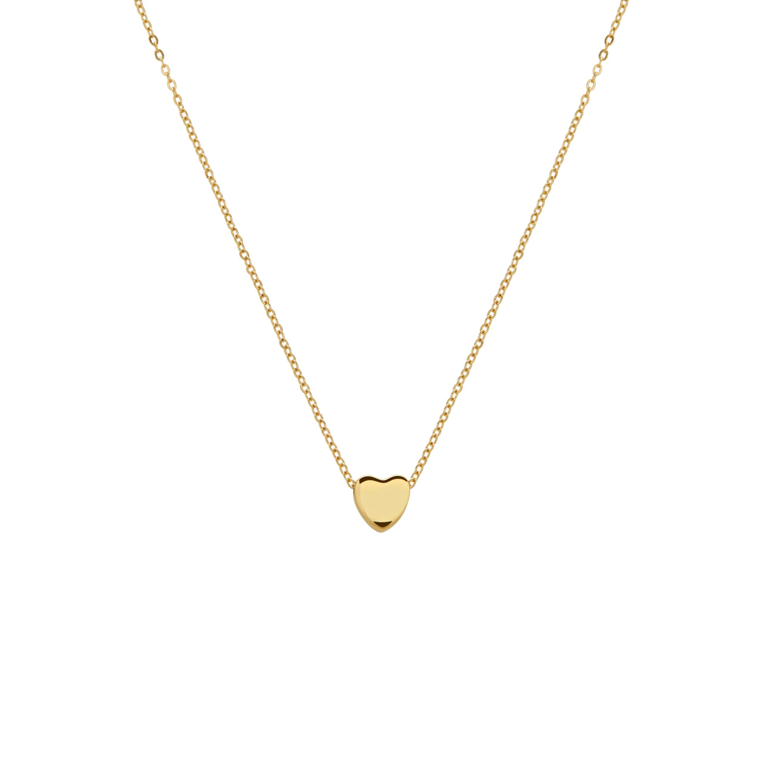 COLLAR CORAZÓN PASANTE EN ORO 18K - Gallery 1
