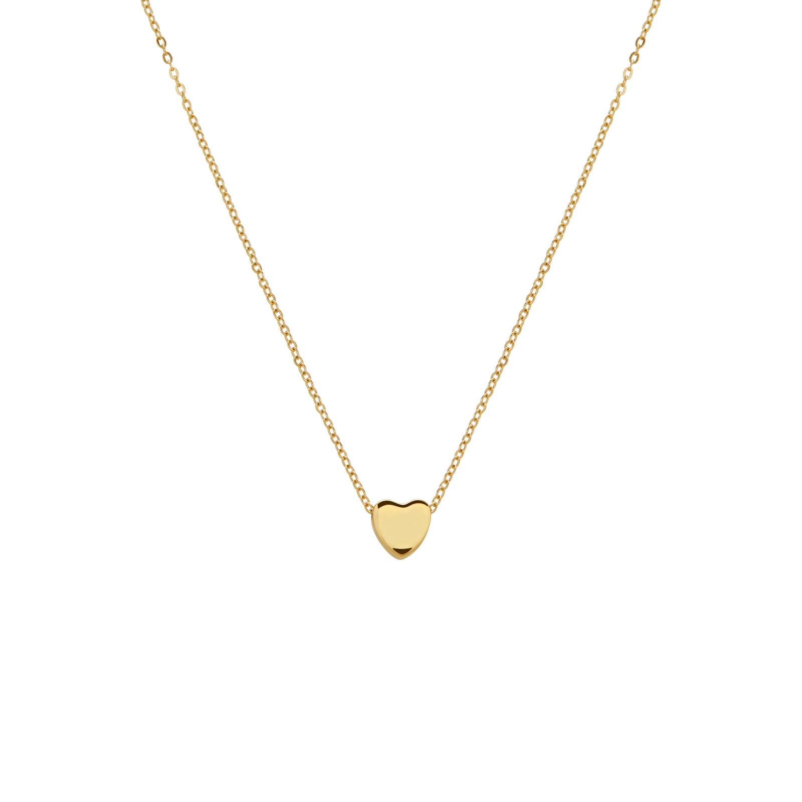 COLLAR CORAZÓN PASANTE EN ORO 18K - Image 1