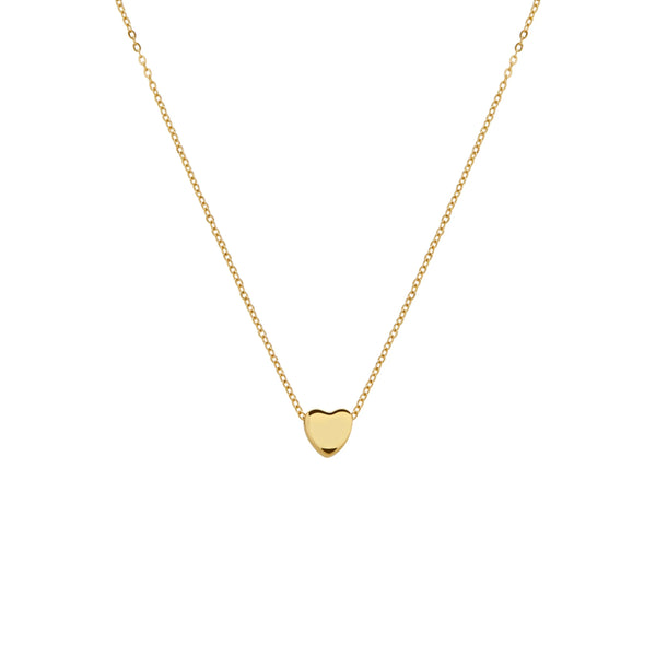 COLLAR CORAZÓN PASANTE EN ORO 18K