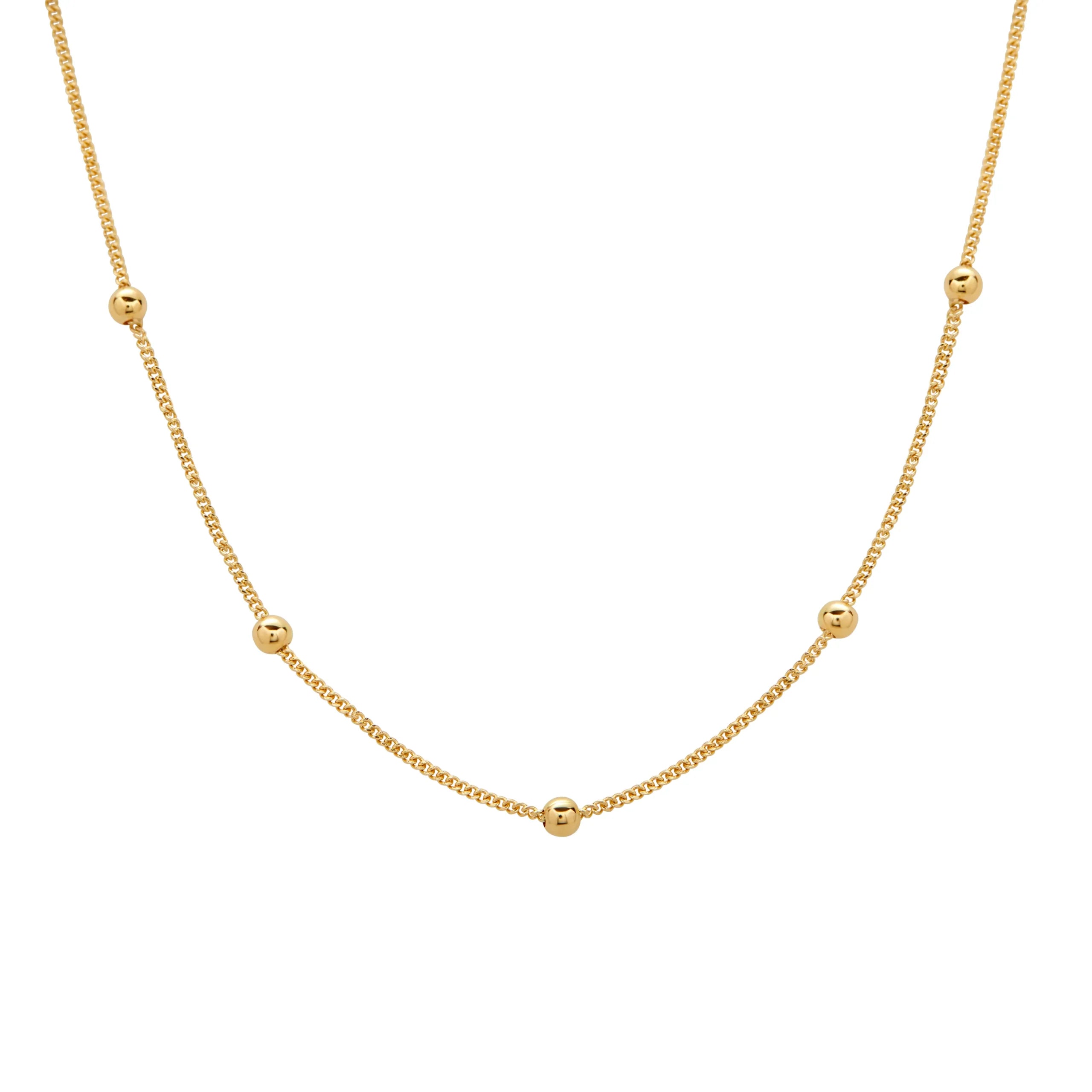 COLLAR BOLITAS LOMO EN ORO 18K - Gallery 1