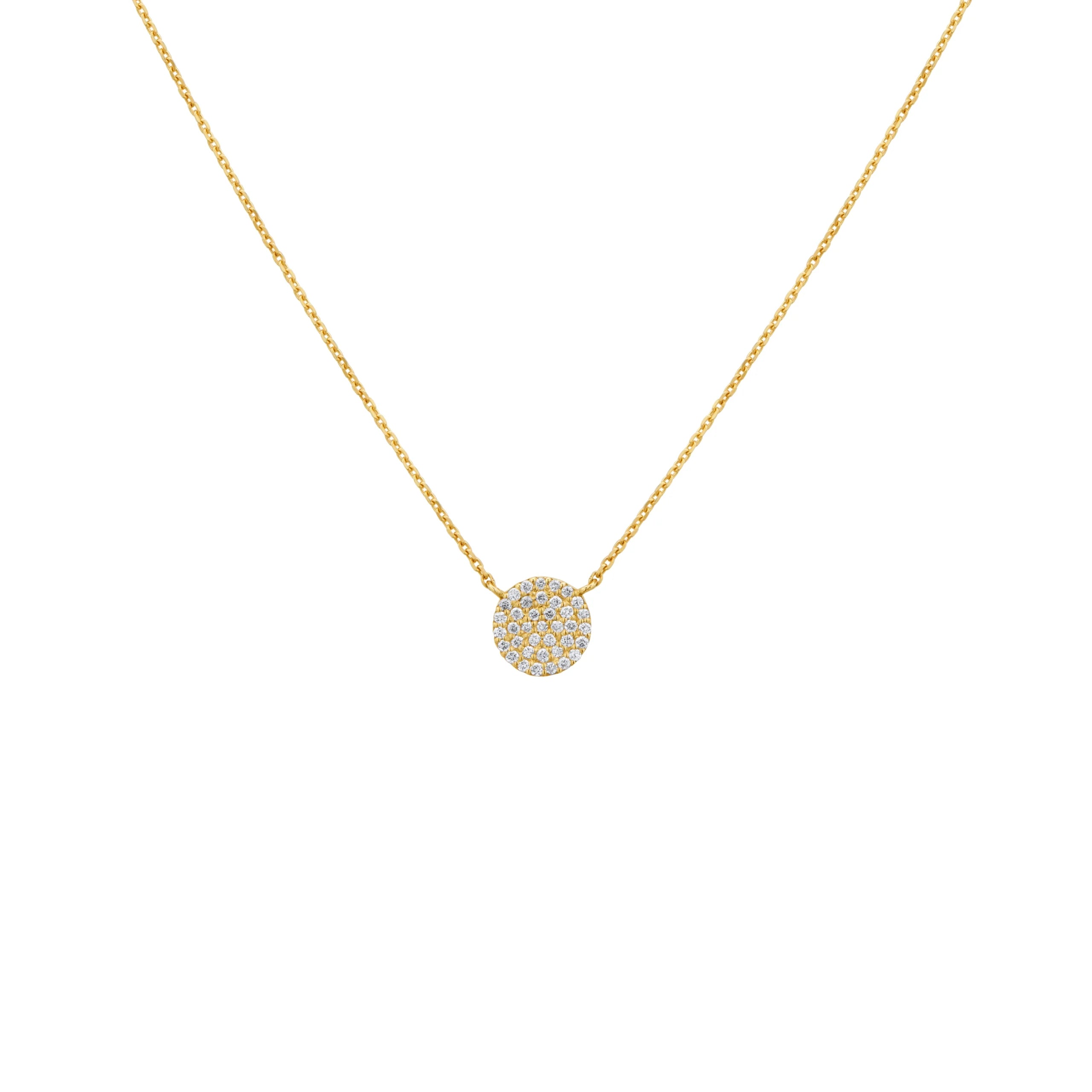 COLLAR DIAMANTES CÍRCULO EN ORO 18K - Gallery 1