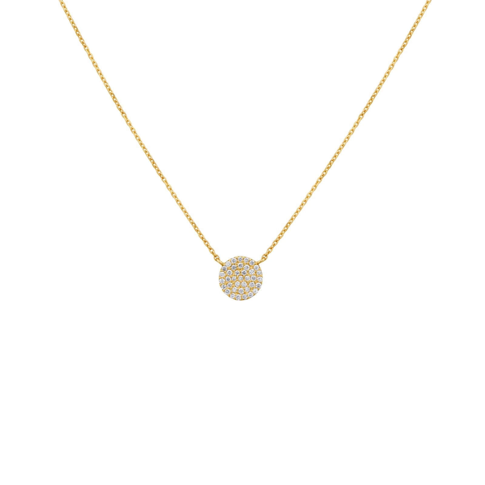 COLLAR DIAMANTES CÍRCULO EN ORO 18K - Image 1