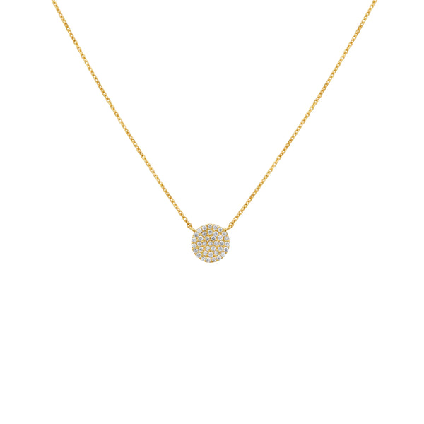 COLLAR DIAMANTES CÍRCULO EN ORO 18K