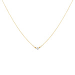 COLLAR PUNTO DE LUZ DIAMANTE SOLITARIO EN ORO 18K - Thumbnail 1