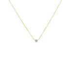 COLLAR PUNTO DE LUZ DIAMANTE SOLITARIO EN ORO 18K - Thumbnail 4
