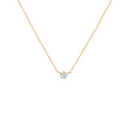 COLLAR PUNTO DE LUZ DIAMANTE SOLITARIO EN ORO 18K - Thumbnail 6