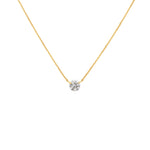 COLLAR PUNTO DE LUZ DIAMANTE SOLITARIO EN ORO 18K - Thumbnail 3