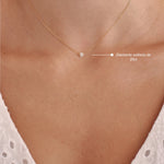 COLLAR PUNTO DE LUZ DIAMANTE SOLITARIO EN ORO 18K - Thumbnail 2