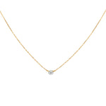 COLLAR PUNTO DE LUZ DIAMANTE SOLITARIO EN ORO 18K - Thumbnail 5