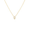 COLLAR DIAMANTES MANO HAMSA EN ORO 18K