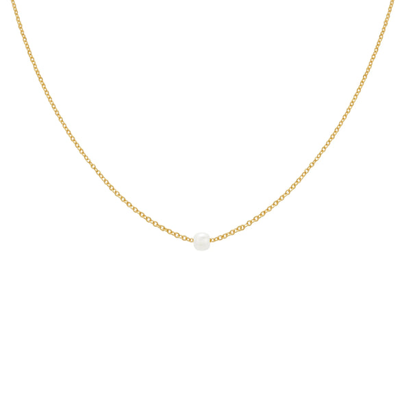 COLLAR PERLA SOLITARIO EN ORO 18K