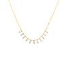 COLLAR DIAMANTES GOTAS COLGANTES EN ORO 18K