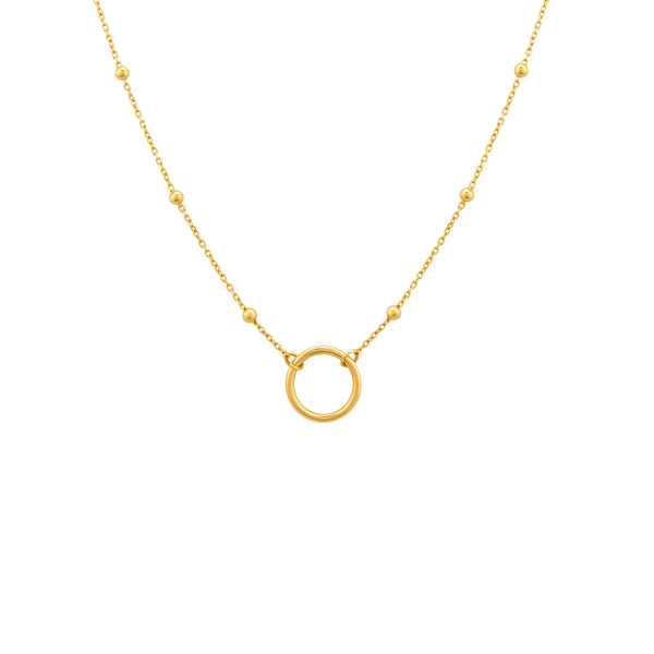 COLLAR KARMA CON BOLITAS EN ORO 18K