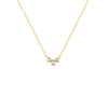 COLLAR DIAMANTES RECTÁNGULOS EN ORO 18K