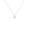 COLLAR INICIAL CON DIAMANTES EN ORO 18K