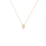 COLLAR INICIAL CON DIAMANTES EN ORO 18K - Thumbnail 13