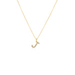 COLLAR INICIAL CON DIAMANTES EN ORO 18K - Thumbnail 9