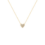 COLLAR CORAZÓN CON DIAMANTES 0.20CT EN ORO 18K - Thumbnail 1