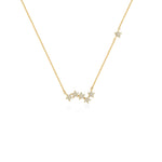 COLLAR ESTRELLAS EN ZIGZAG DIAMANTES EN ORO 18K - Thumbnail 1
