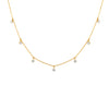 COLLAR DIAMANTES COLGANTES EN ORO 18K