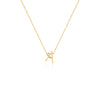 COLLAR INICIAL CON DIAMANTE EN ORO 18K