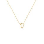 COLLAR INICIAL CON DIAMANTE EN ORO 18K - Thumbnail 6