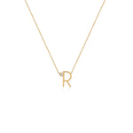 COLLAR INICIAL CON DIAMANTE EN ORO 18K - Thumbnail 3