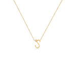 COLLAR INICIAL CON DIAMANTE EN ORO 18K - Thumbnail 2