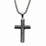 COLLAR CRUZ DE ACERO INOXIDABLE - Thumbnail 1