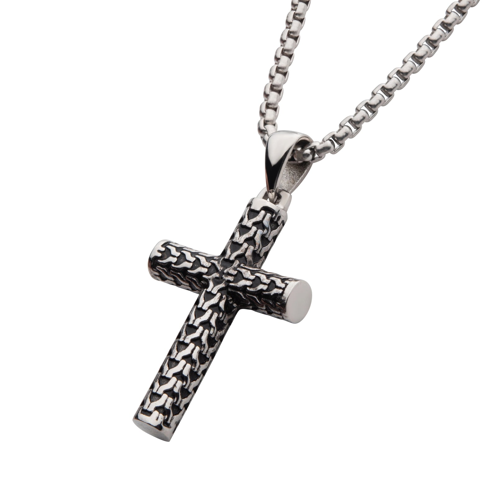 COLLAR CRUZ DE ACERO INOXIDABLE - Image 2