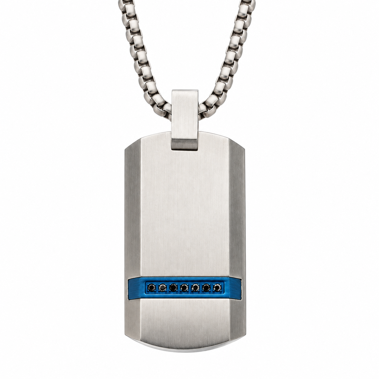 COLLAR PLACA MILITAR DE ACERO INOXIDABLE OCEAN - Gallery 1