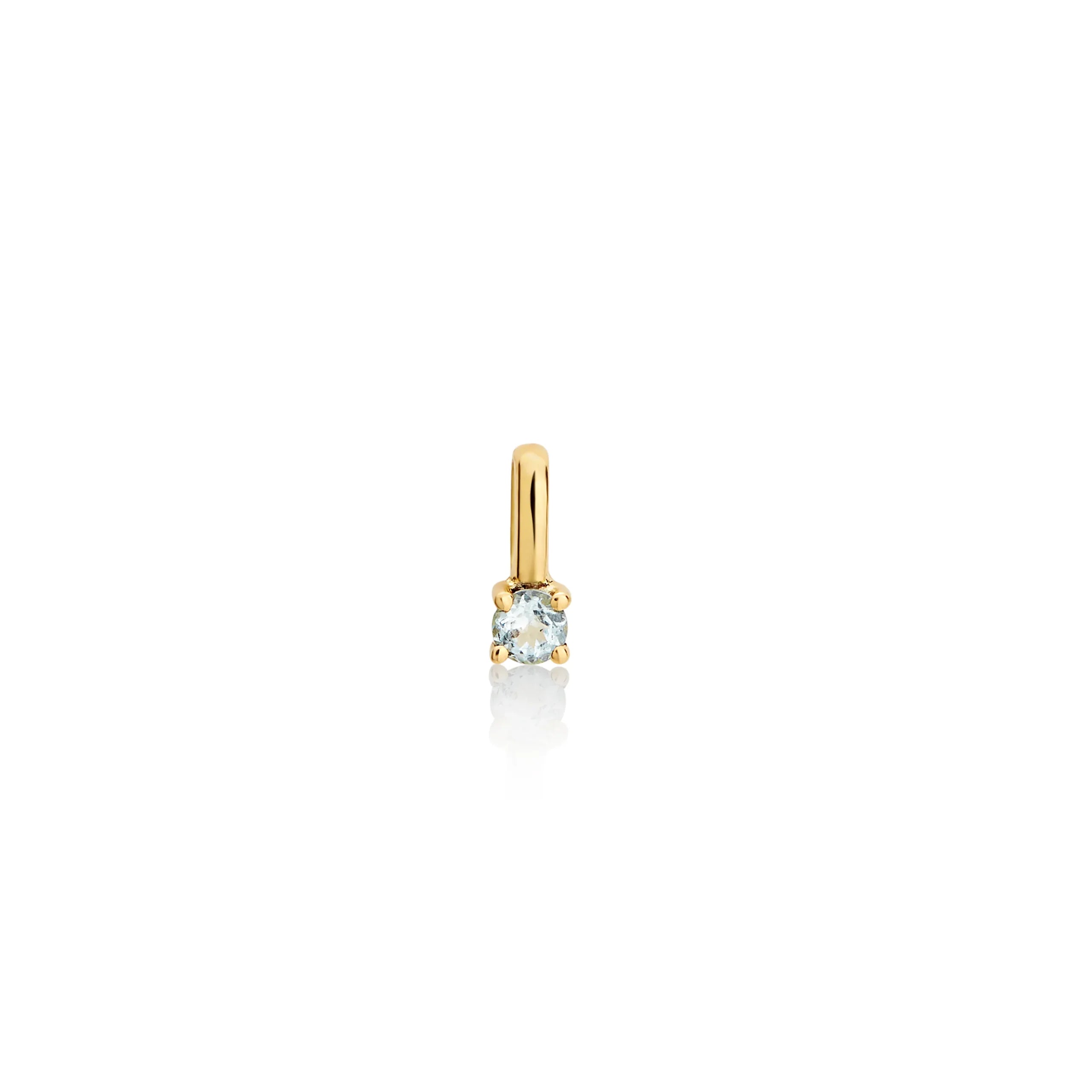 DIJE PIEDRA AGUAMARINA EN ORO 18K - Gallery 2