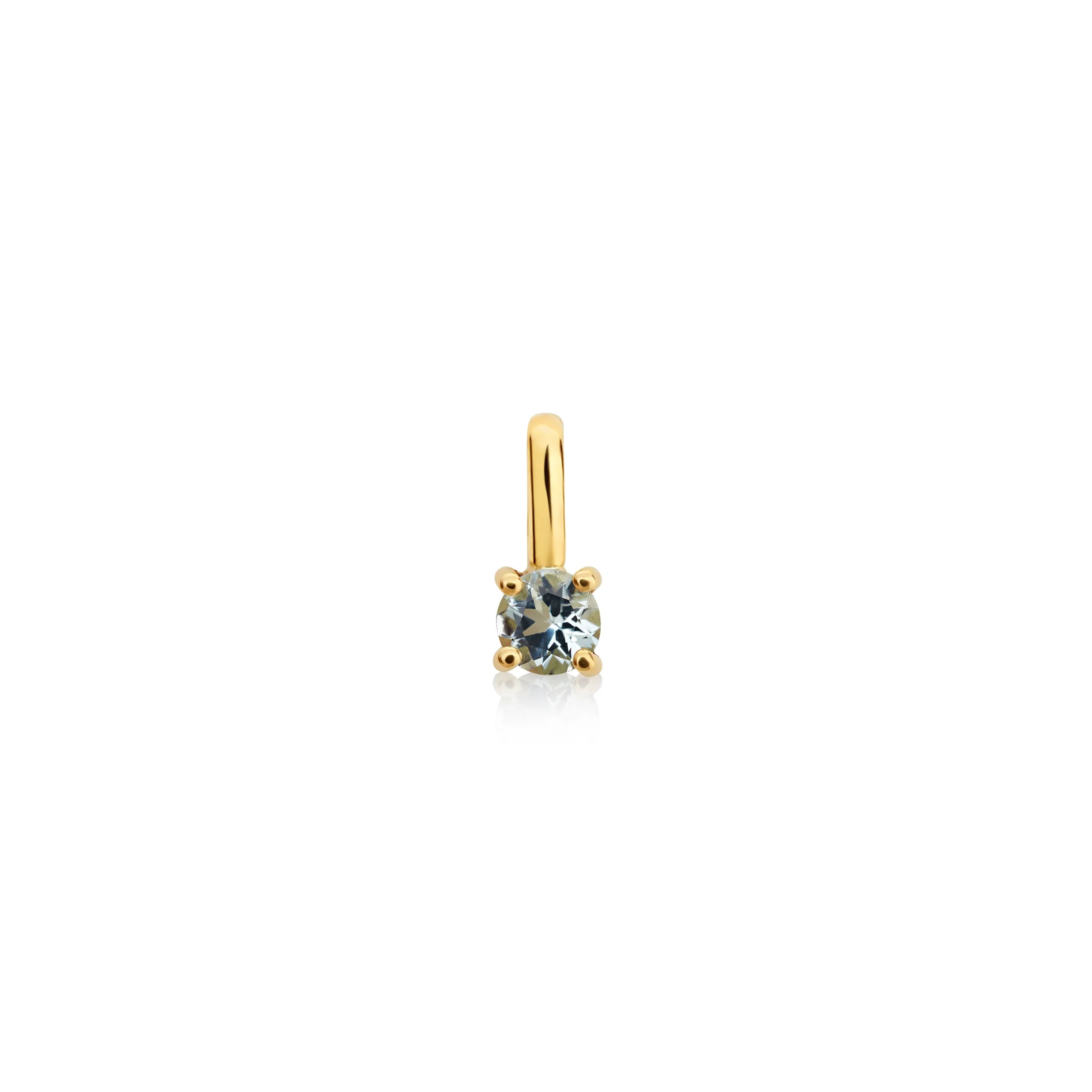 DIJE PIEDRA AGUAMARINA EN ORO 18K - Gallery 1