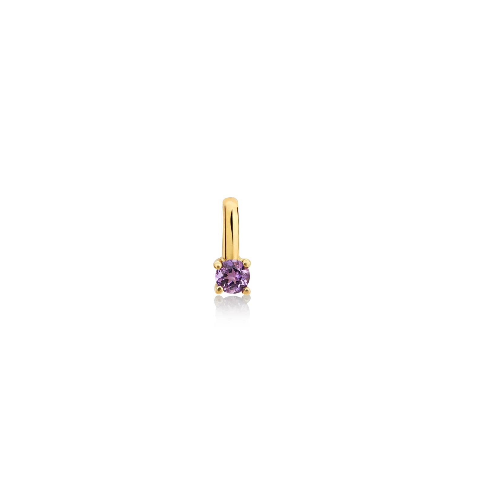 DIJE PIEDRA AMATISTA EN ORO 18K - Image 2