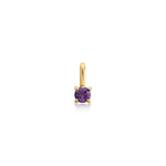 DIJE PIEDRA AMATISTA EN ORO 18K - Thumbnail 1