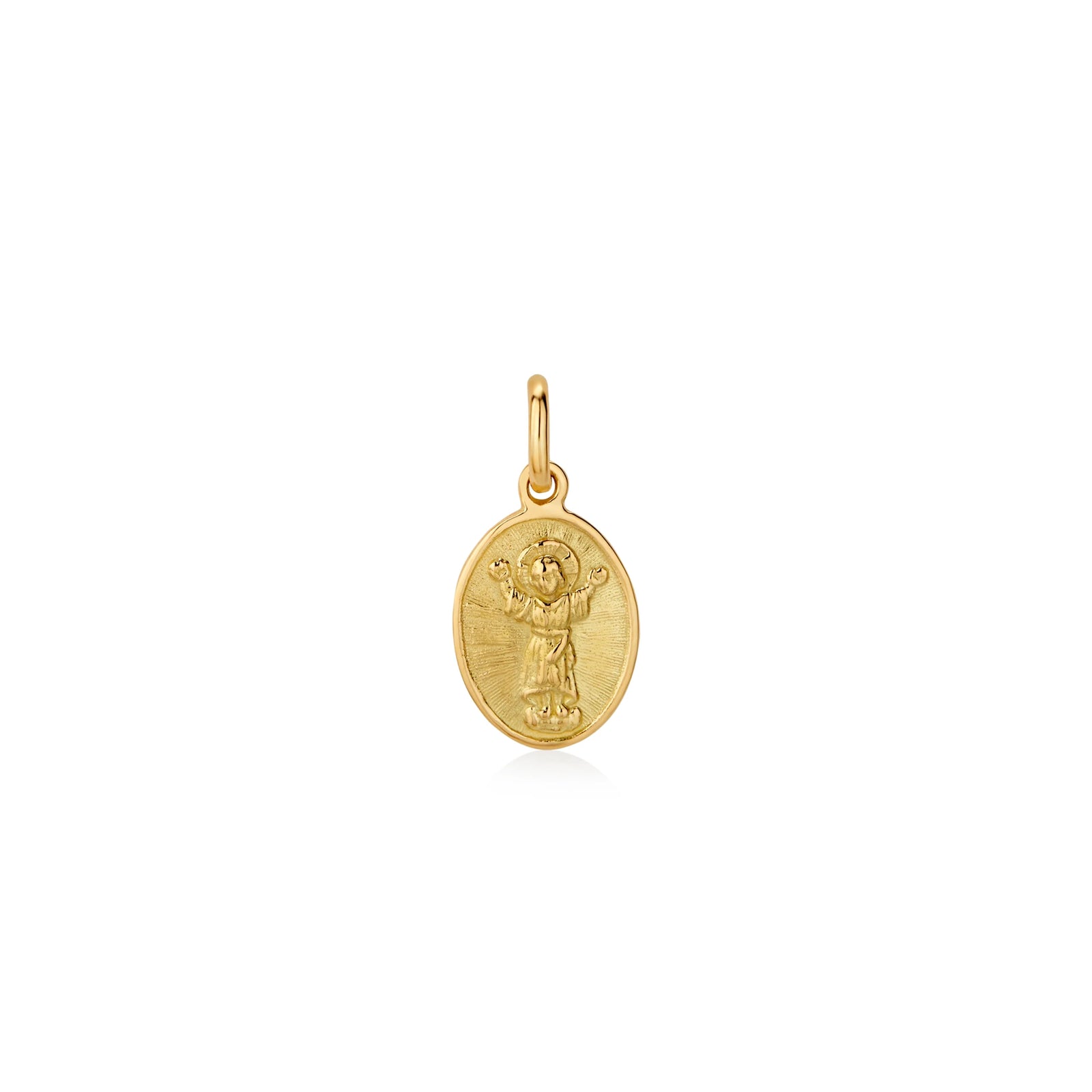 DIJE MEDALLA DEL DIVINO NIÑO EN ORO 18K - Image 1