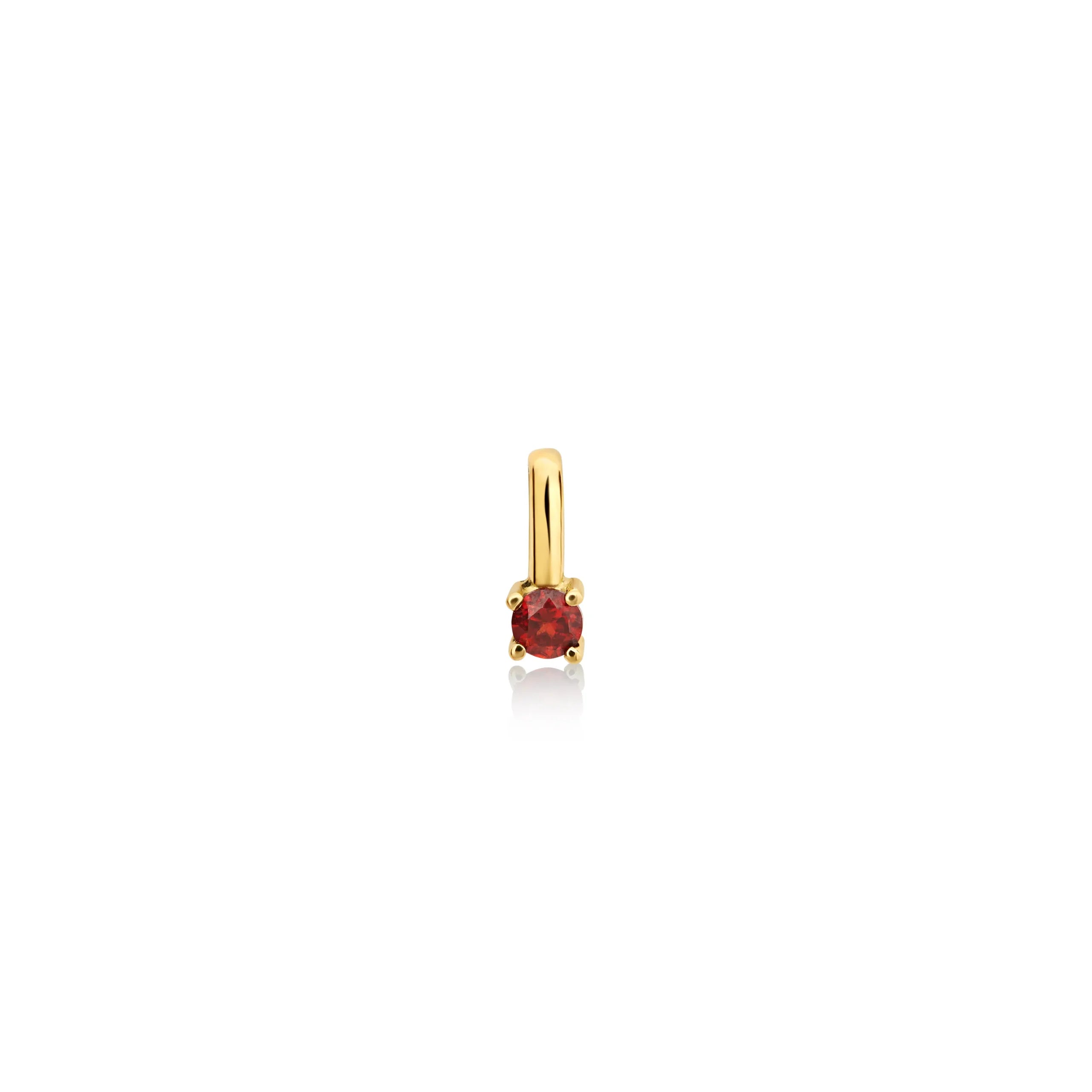DIJE PIEDRA GRANATE EN ORO 18K - Gallery 2
