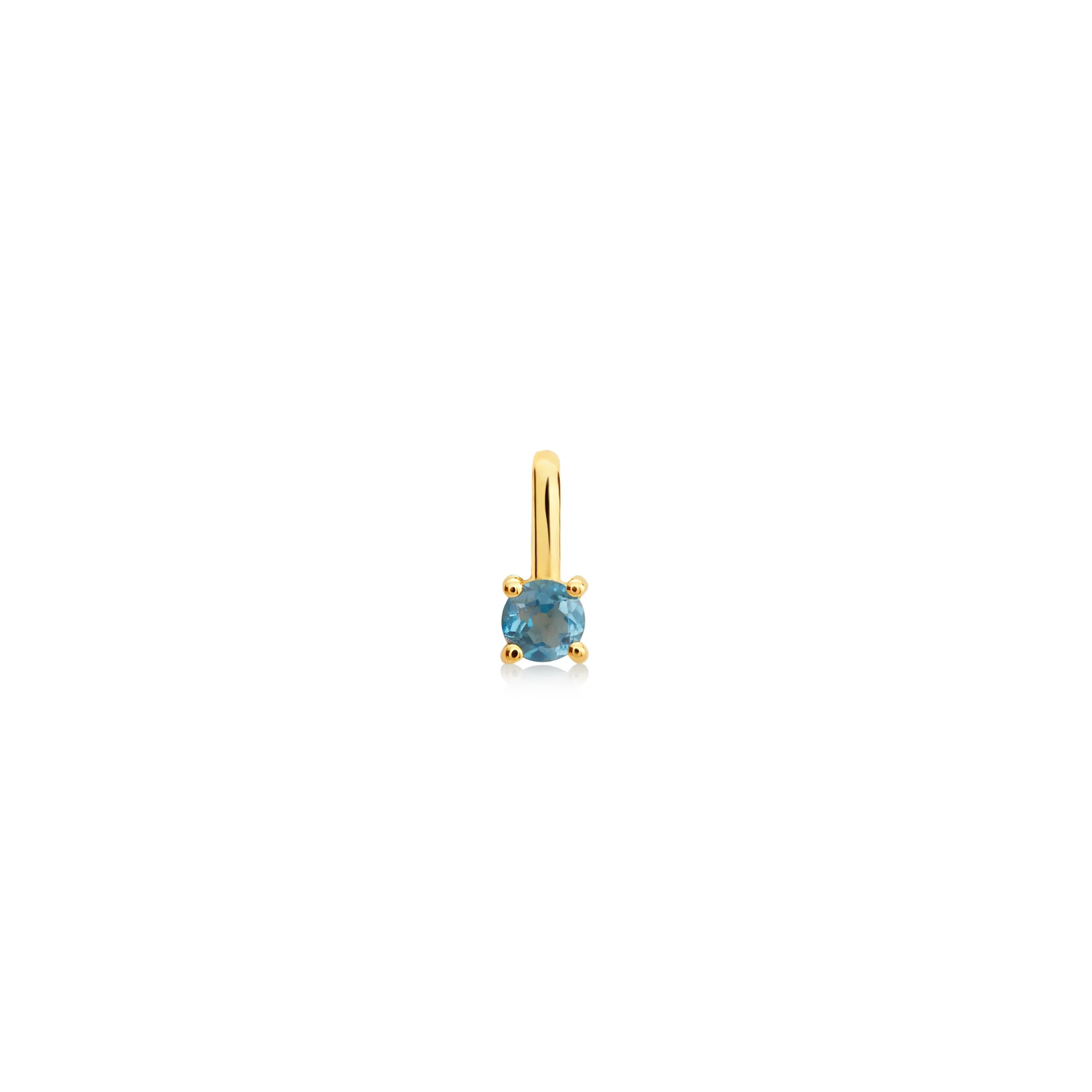 DIJE PIEDRA TOPACIO LONDON EN ORO 18K - Gallery 2