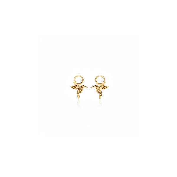 DIJES PARA ARGOLLA COLIBRÍ MINI EN ORO 18K
