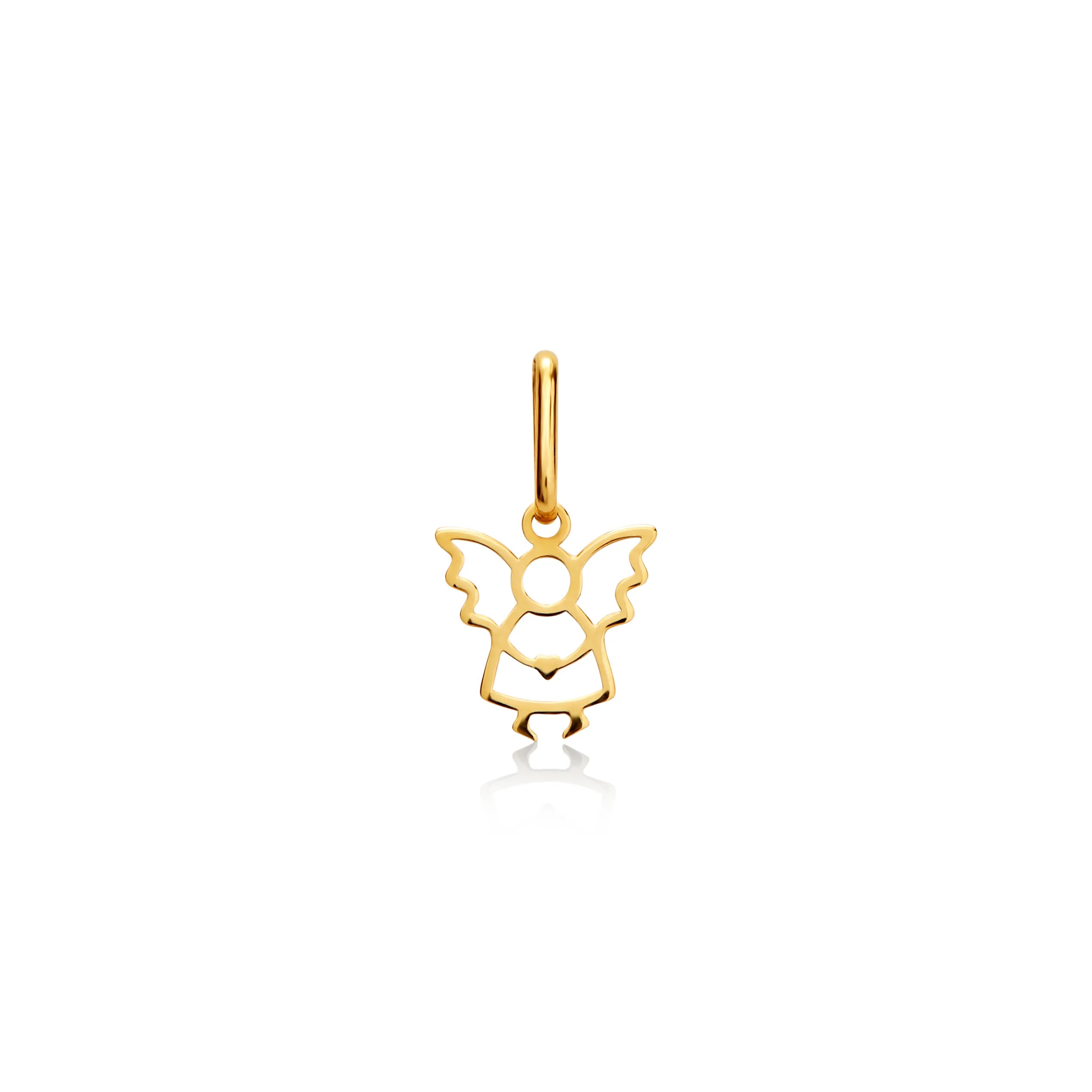 DIJE ÁNGEL CALADO EN ORO 18K - Gallery 1