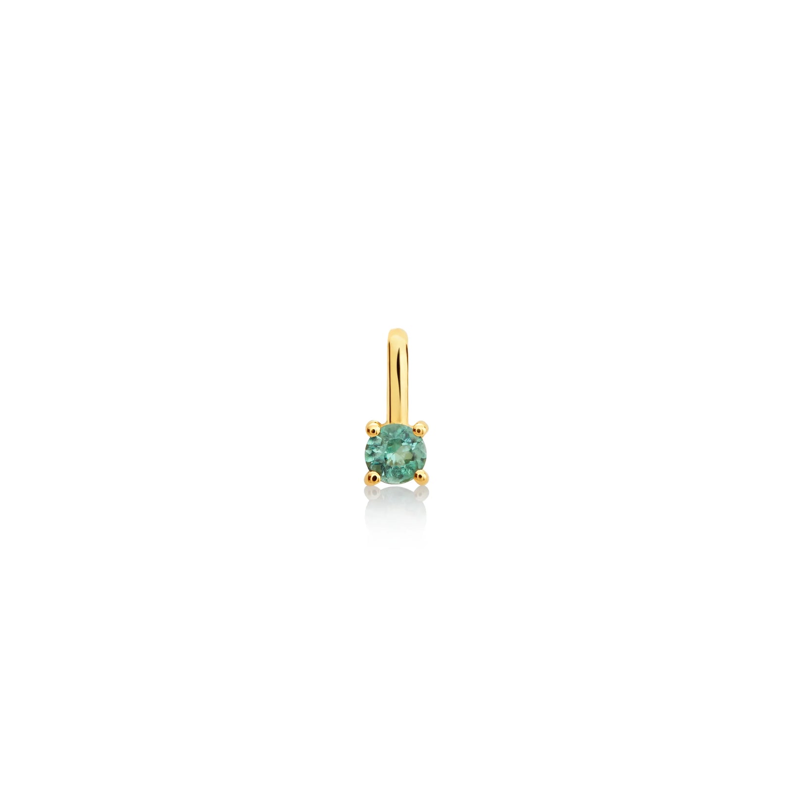 DIJE PIEDRA TURMALINA VERDE EN ORO 18K - Image 1
