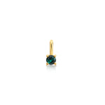 DIJE PIEDRA TURMALINA VERDE EN ORO 18K - Thumbnail 3